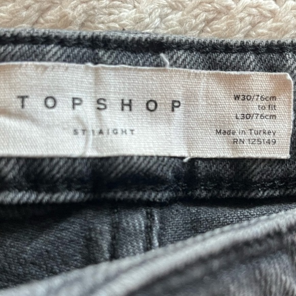 Topshop Gray Ankle & Cropped Jeans- Size 30 - Picture 11 of 12